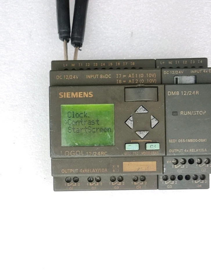 Siemens 6ED1052-1MD00-0BA5 Logo With 6ED1055-1MB00-0BA1 Expansion Module